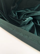 Green Velour Knitted Fabric