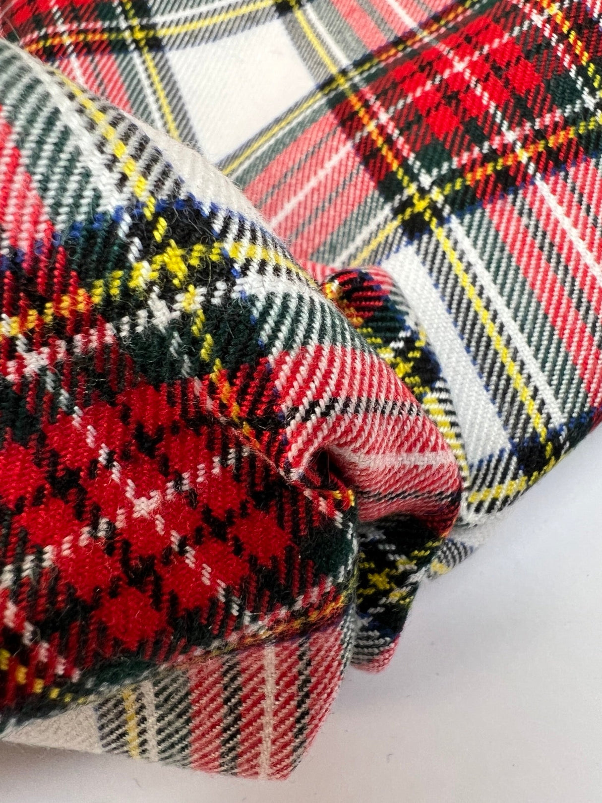Viscose Tweed Checked Fabric