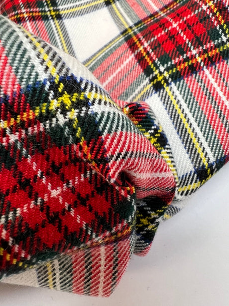 Viscose Tweed Checked Fabric