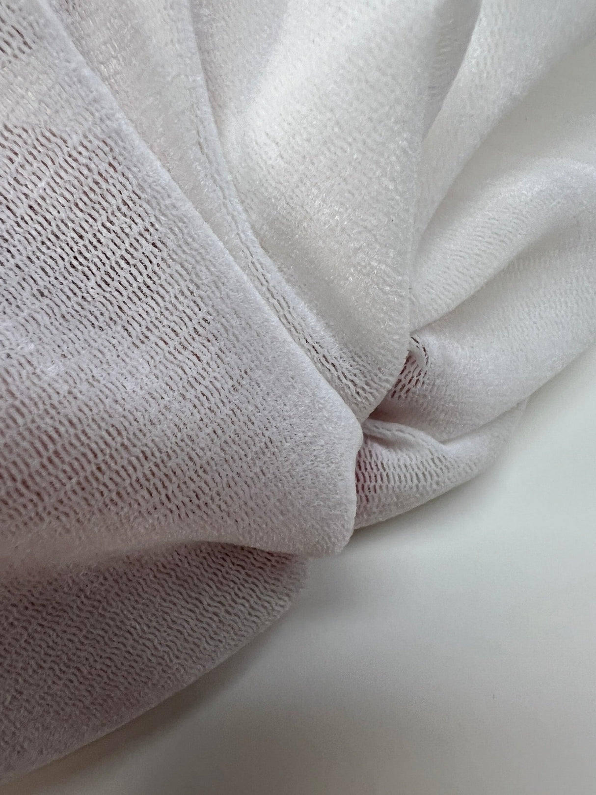 Nylon Viscose Mesh White Shade