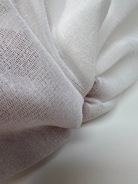 Nylon Viscose Mesh White Shade