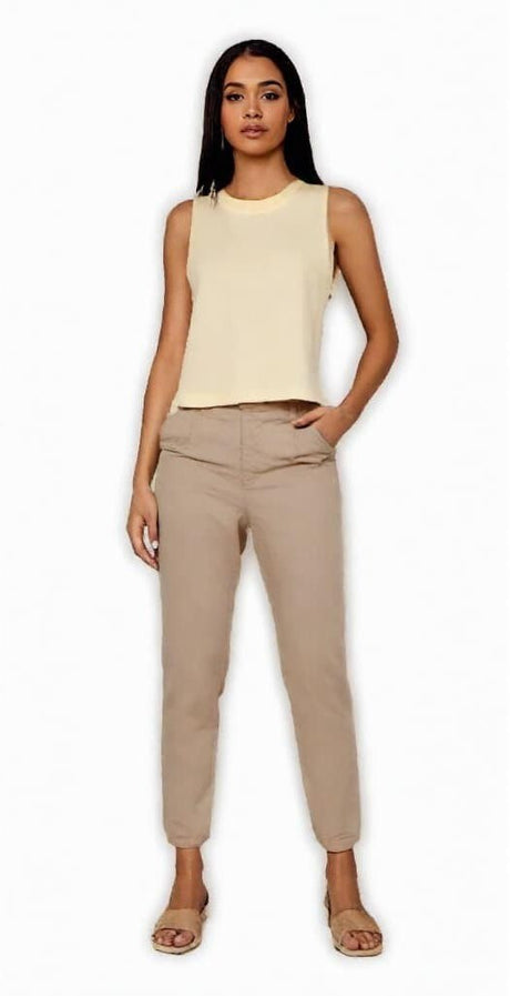 BELLA + CANVAS® Women's Racerback Crewneck Crop Tank - 6682