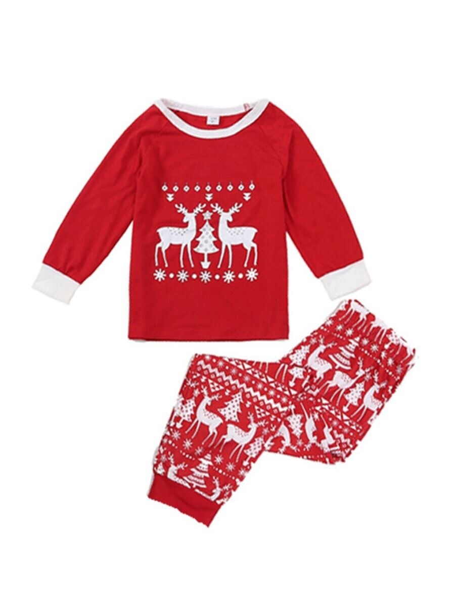 Christmas Nightwear Deer Set Outfits