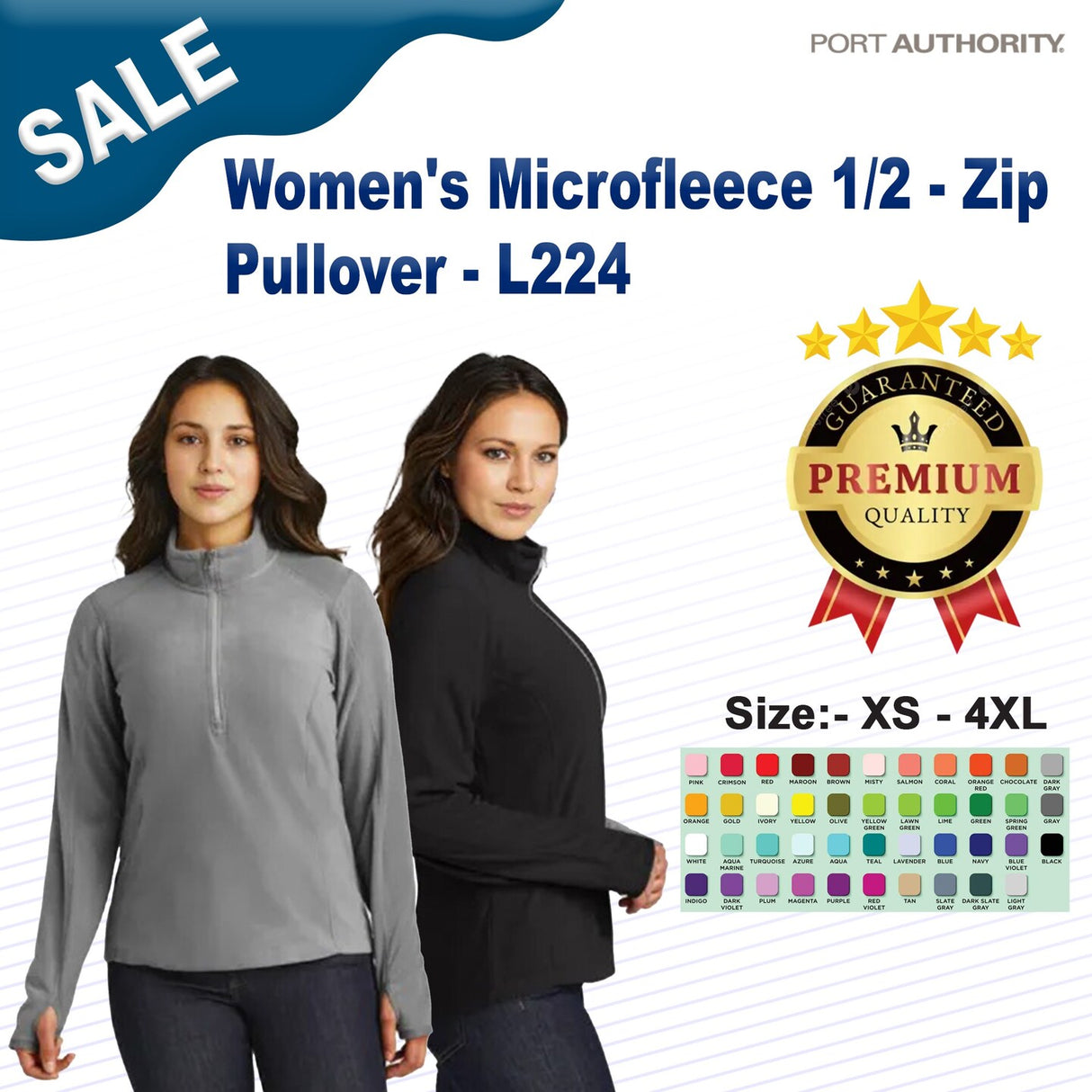 Port Authority® Women's Microfleece Half Zip Pullover