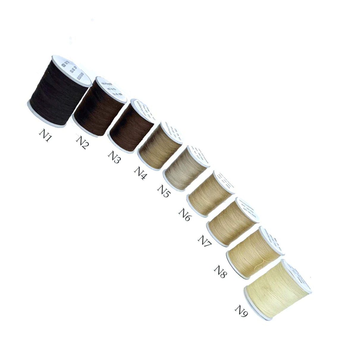 200 Yards Neutral Polyester Thread Small Spool for Crafts & Stitching Projects