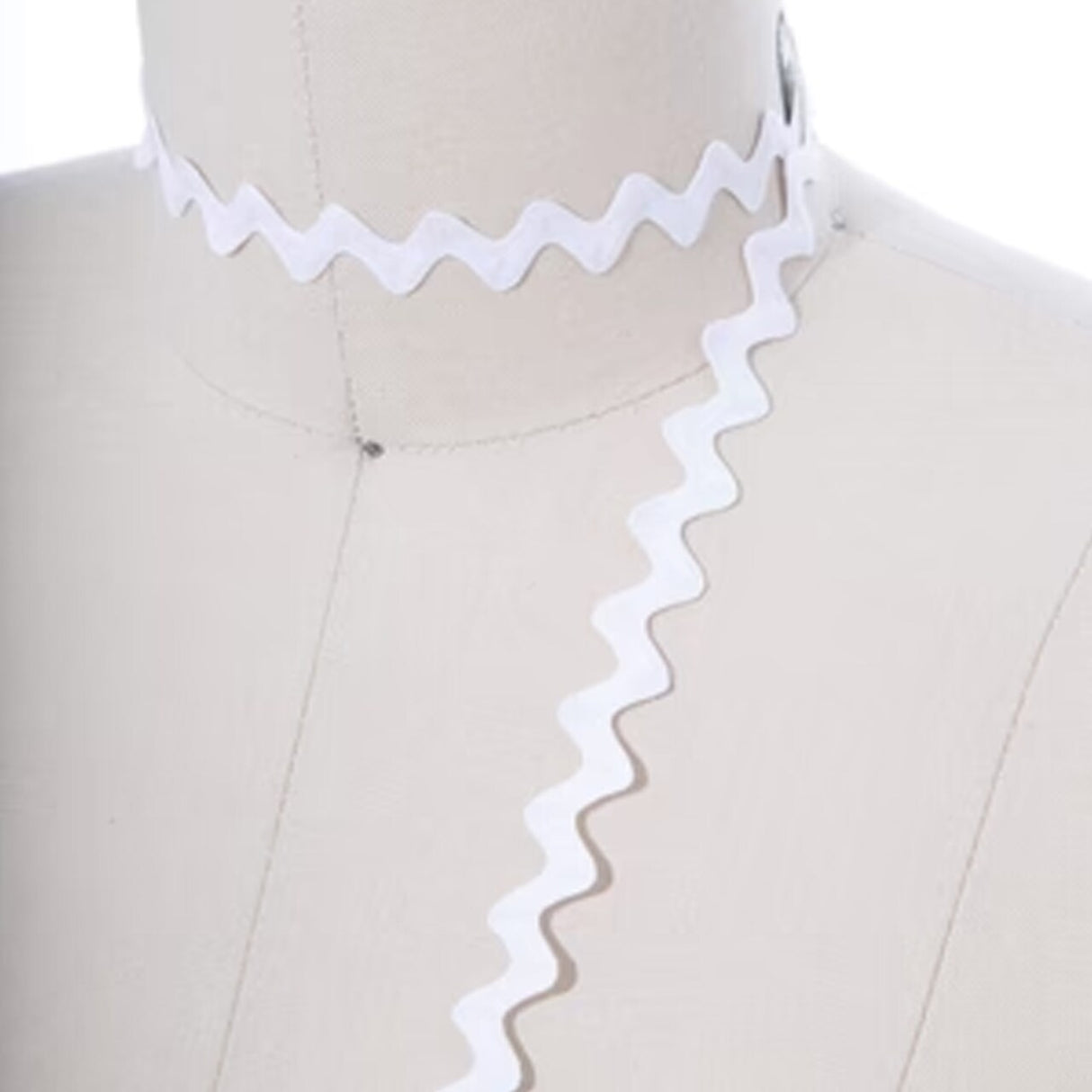 3 Yards White Mini Ric Rac Ribbon Trim Soft Pliable Zigzag for Sewing & Crafts