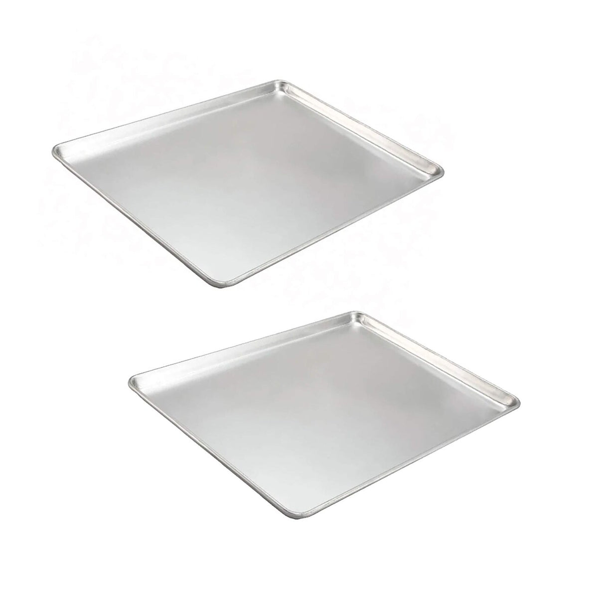26" x 18" x 1 1/8" Full Size Sheet Pan 18 Gauge Aluminum Open Bead Rim