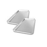 17.75" L x 9.31" W x 1" H Third Size Sheet Pan 16 Gauge Aluminum Chicago Metallic