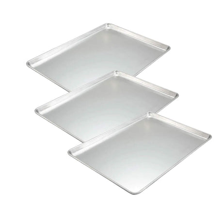 26" x 18" Full Size Sheet Pan 16 Gauge Aluminum Closed Bead Reinforced Bakeware