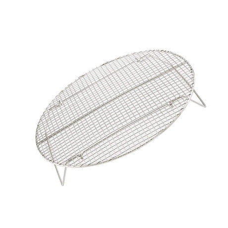 Nickel Plated Round Steamer Rack 17.75 Inch Diameter