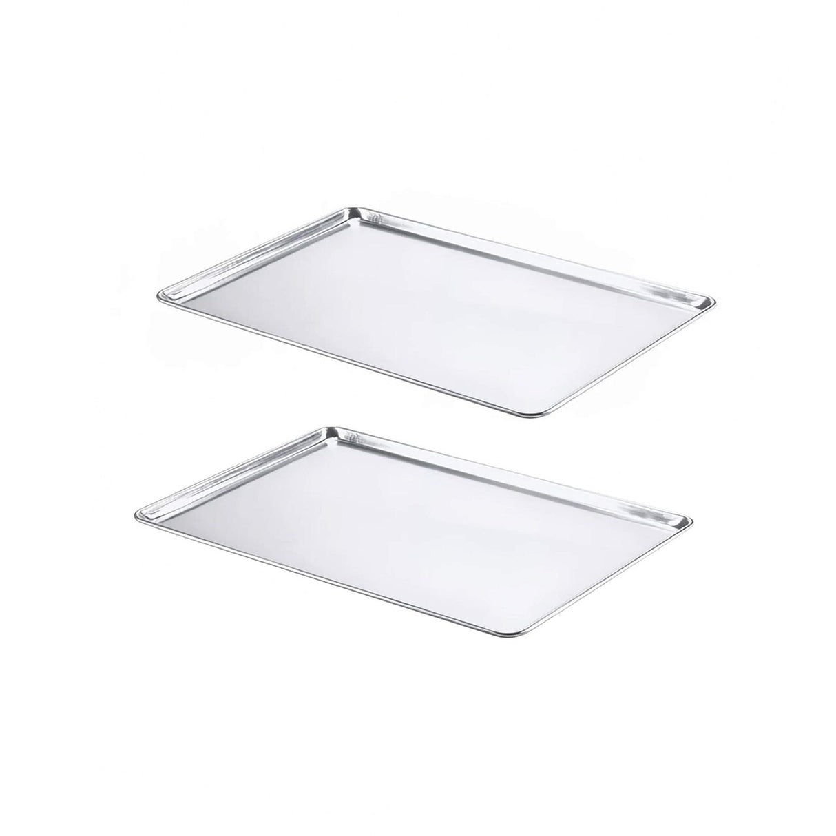 21" L x 15" W x 1" H Two-Third Size Bun Pan 20 Gauge Aluminum