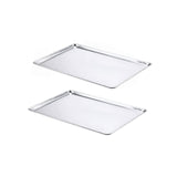 21" L x 15" W x 1" H Two-Third Size Bun Pan 20 Gauge Aluminum