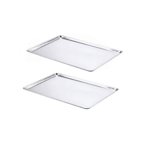 21" L x 15" W x 1" H Two-Third Size Bun Pan 20 Gauge Aluminum