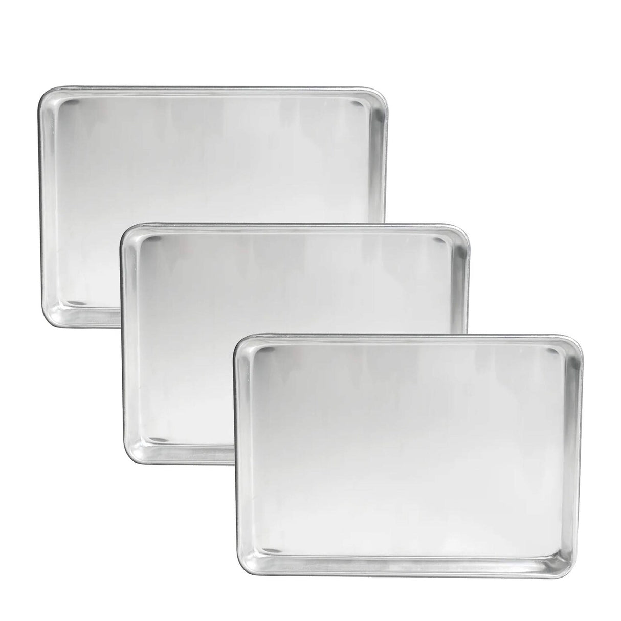 18" x 13" Half-Size Sheet Pan 20 Gauge Aluminum Reinforced Rim Bakeware