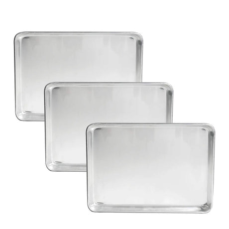 18" x 13" Half-Size Sheet Pan 20 Gauge Aluminum Reinforced Rim Bakeware