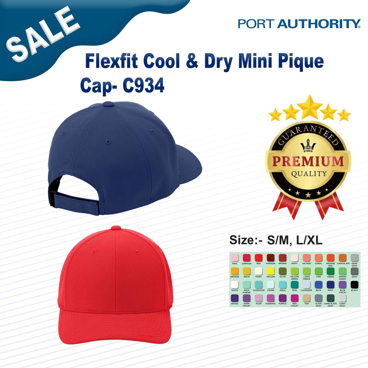 Port Authority® Flexfit Cool & Dry Mini Pique Cap