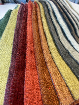 Cuddle Soft Chenille Fabric - Cuddle Pattern, 54" Width, 28 Colors (1 Hanger Sample)