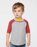 RADYAN® Cozy Toddler Baseball Fine Jersey 3/4 Sleeve Tee