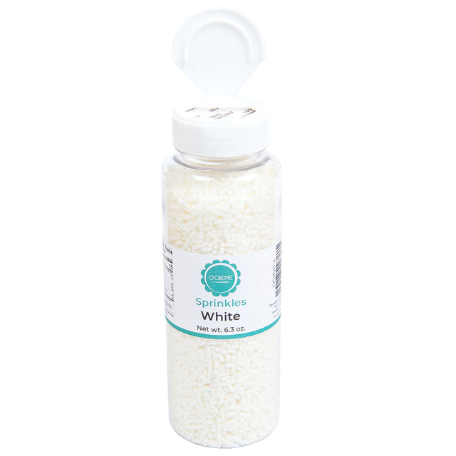O'Creme White Sprinkles, 6.3 oz.