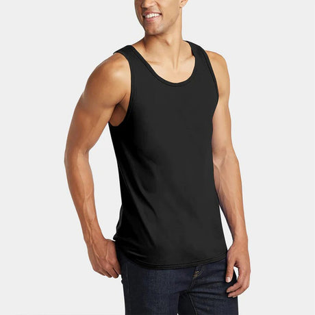 BELLA + CANVASÂ Men's Cool and Comfortable Crewneck Sleeveless Jersey Tank top - Black