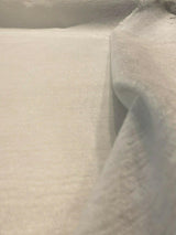 Soft Cuddle Chenille Acrylic Polyester Fabric - Optic White Cuddle Pattern, 54" Width (1 Yard)