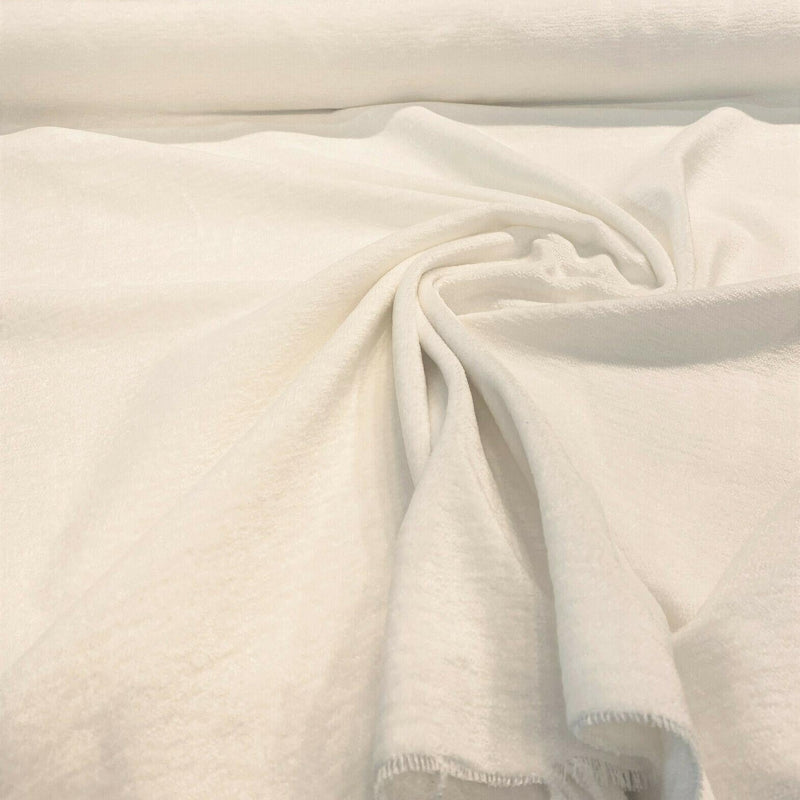 Soft Cuddle Chenille Acrylic Polyester Fabric - Optic White Cuddle Pattern, 54" Width (1 Yard)