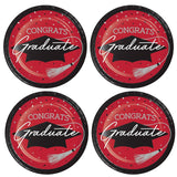 Creative Converting School Spirit Red Graduation Dinner Plates – 54ct