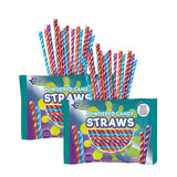 Clever Candy Powdered Fruit Flavor Candy Straws – 100 Count, 6.5 oz