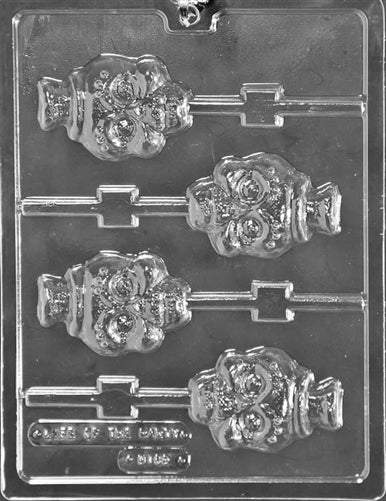 Skull Lollipop Chocolate Mold