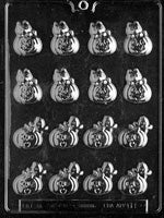Pumpkins with Cat and Ghost Chocolate Mold