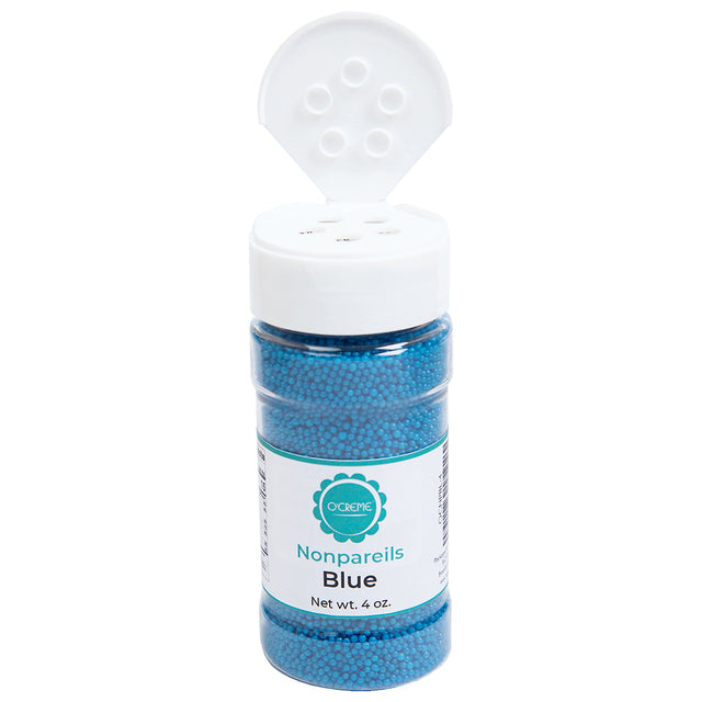 O'Creme Blue Nonpareils, 4 oz.