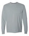 Comfort Colors® Garment-Dyed Heavyweight Crewneck Long Sleeve Pocket T-Shirt