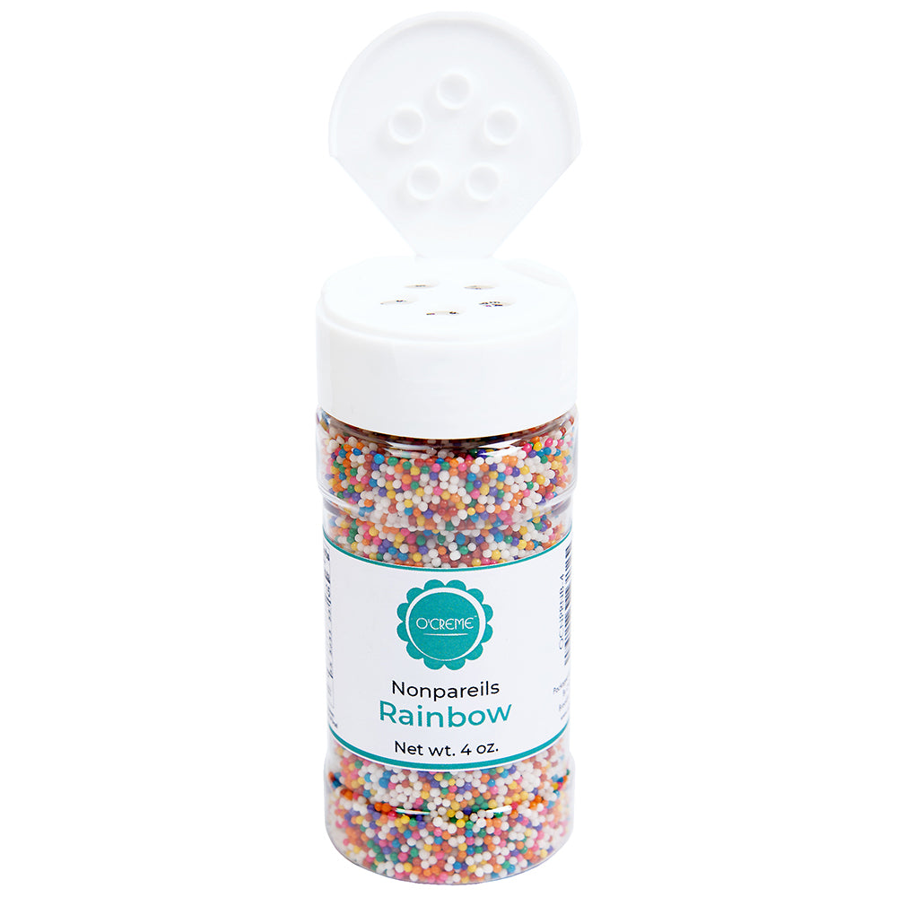 O'Creme Rainbow Nonpareils, 4 oz.