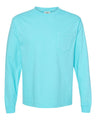 Comfort Colors® Garment-Dyed Heavyweight Crewneck Long Sleeve Pocket T-Shirt