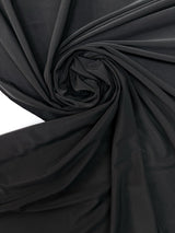 Black Polyamide Elastane Knitted Fabric