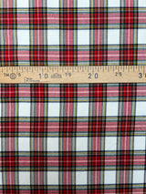 Viscose Tweed Checked Fabric