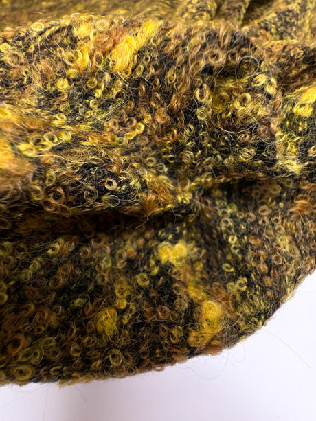 Wool Bouclé Melange Brown Green