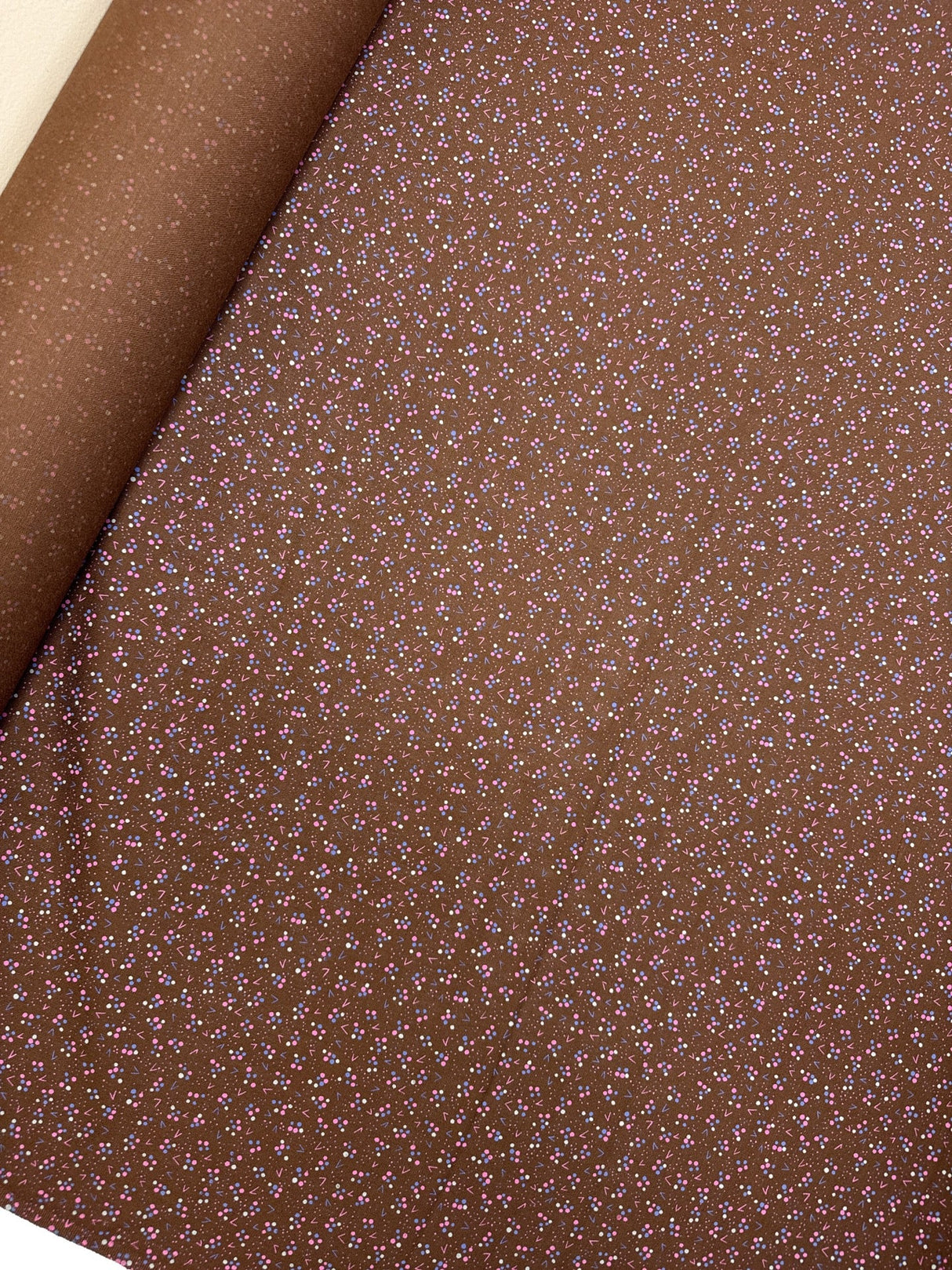 Virgin Wool Printed Geometric Fabric