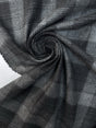 Wool Checked Melange Fabric