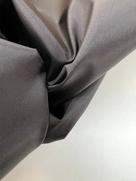 Black Waterproof Polyamide Jacket Fabric