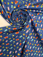Italian Cotton Poplin Multicolour Graphic Print