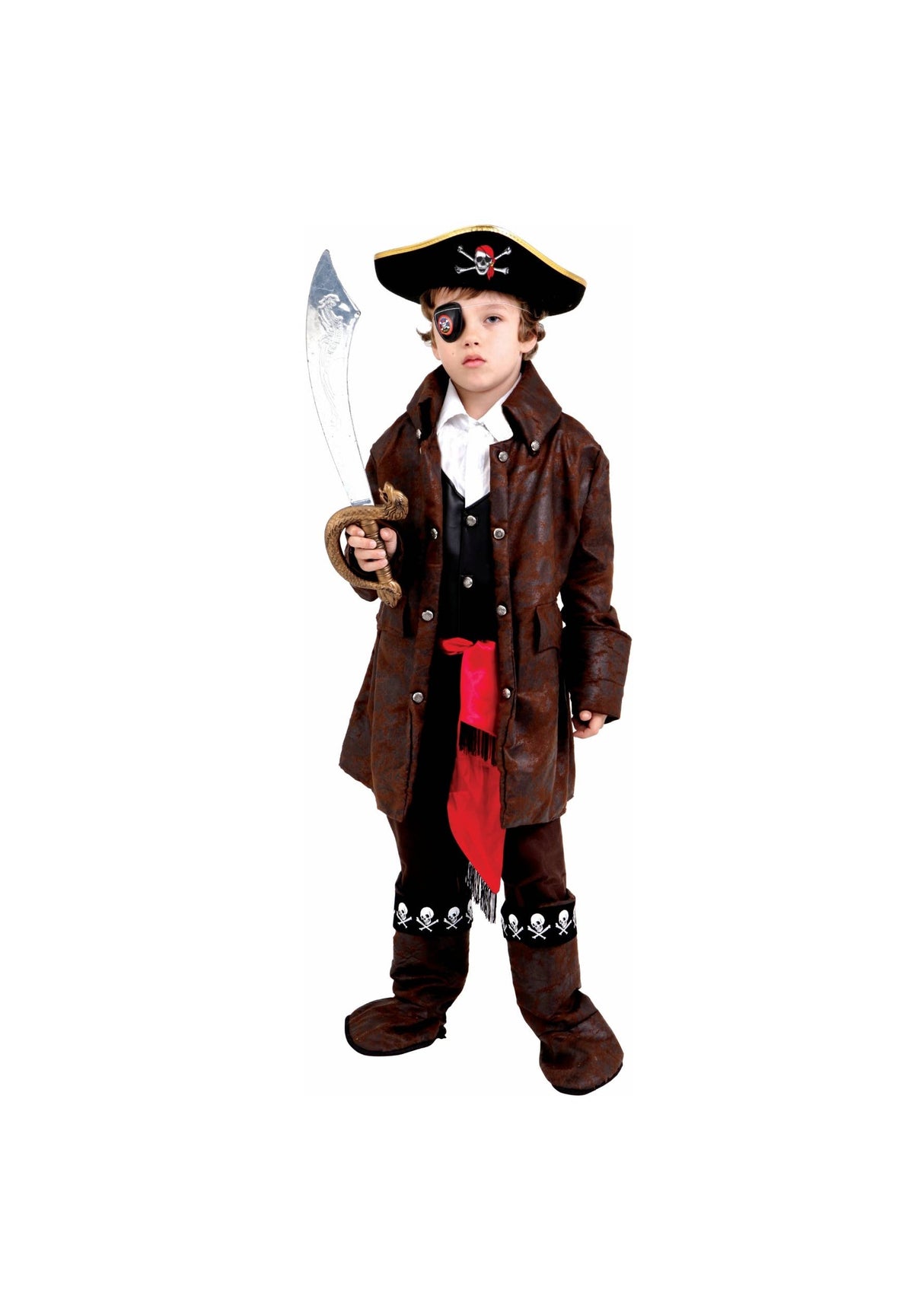 Caribbean Boy Pirate Costume - Kids