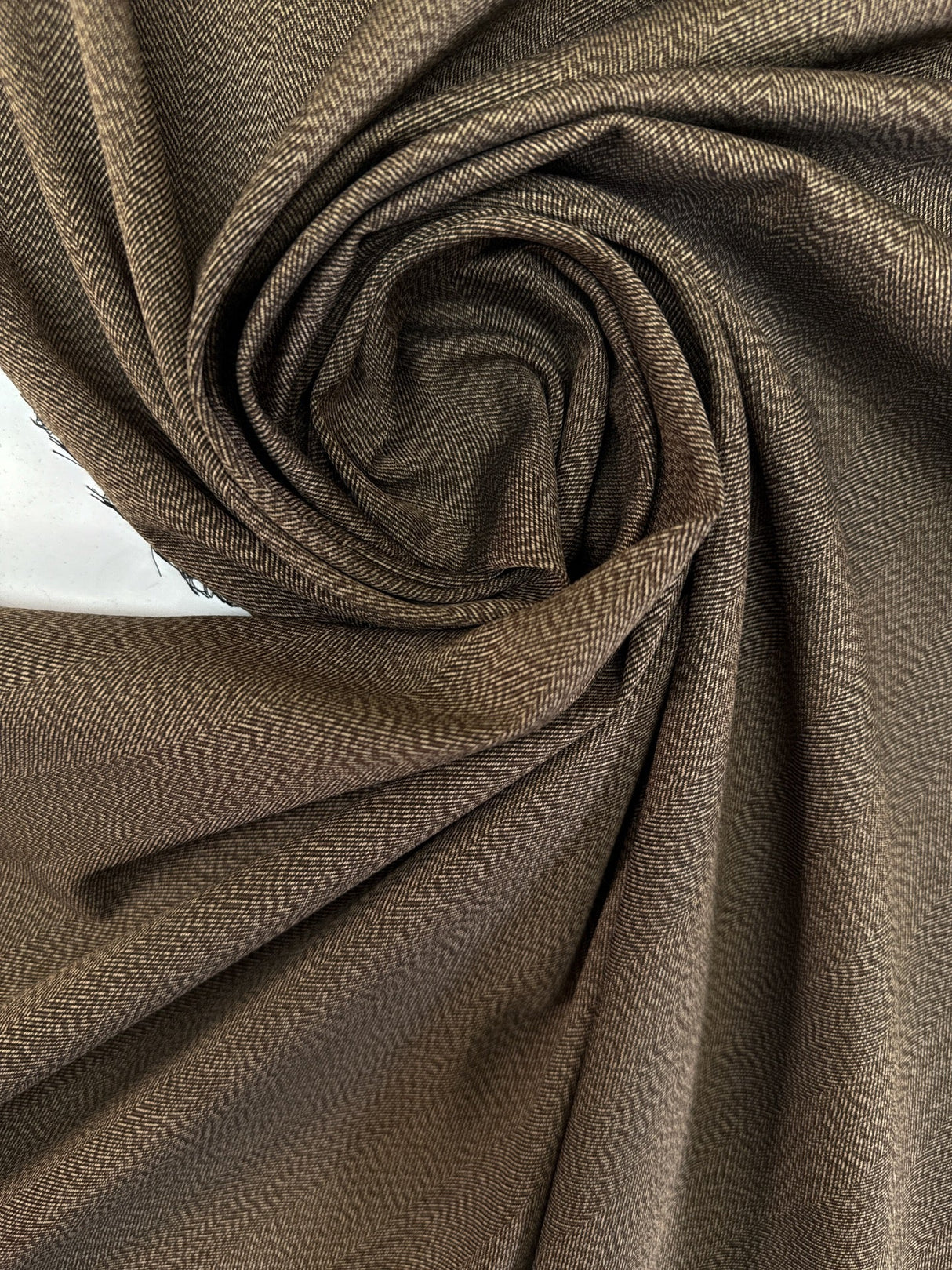 Polyester Acetate Twill Brown Beige