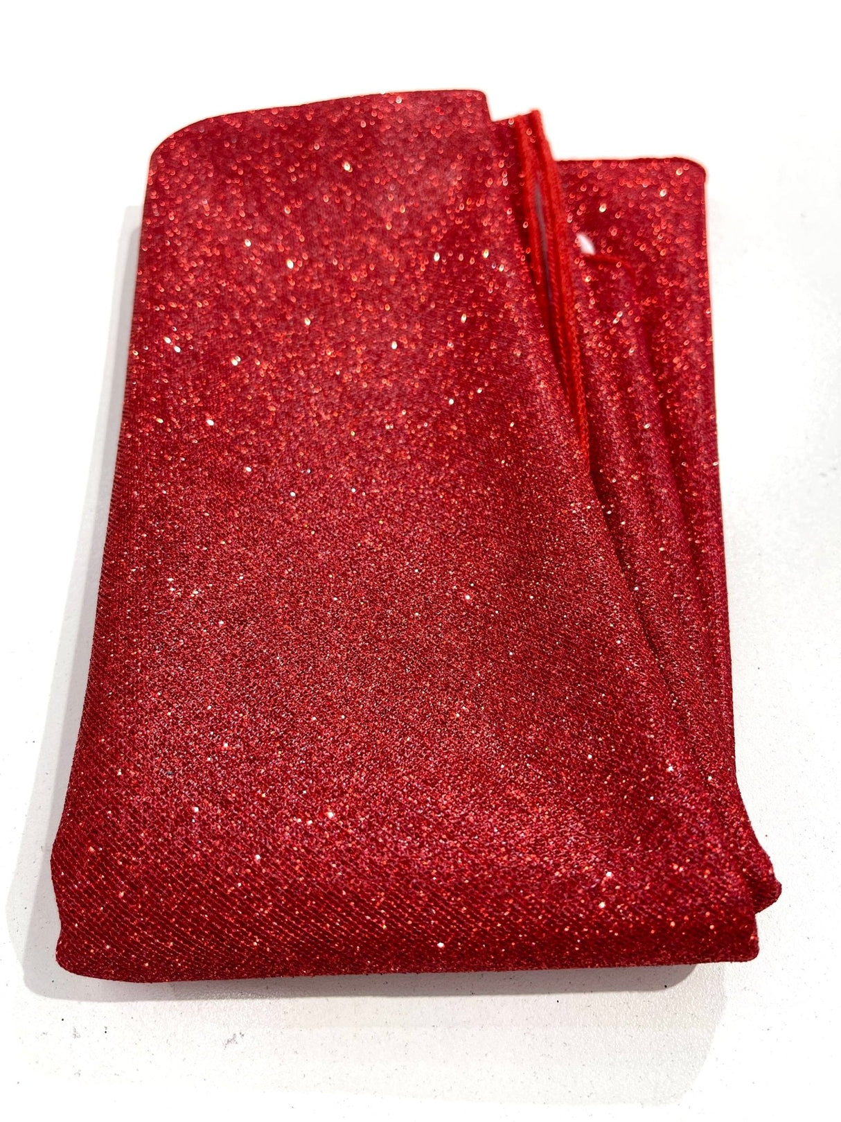 Glitter Shimmer Fabric Tablecloth - Full Covered, 54" Round, Multiple Colors (1 Piece)