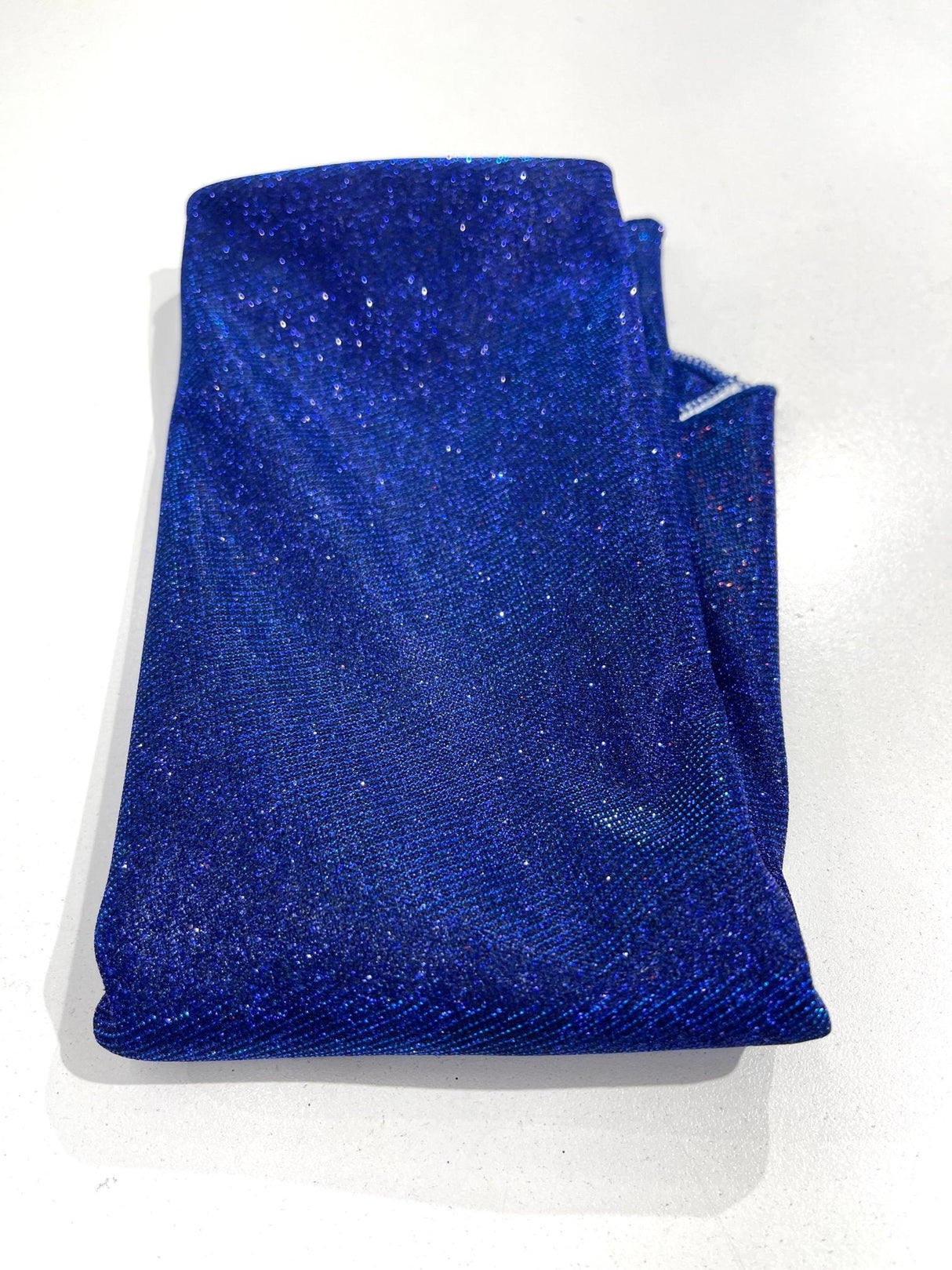 Glitter Shimmer Fabric Tablecloth - Full Covered, 54" Round, Multiple Colors (1 Piece)