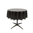 54" Round Poly Poplin Seamless Tablecloth Polyester Fabric - Round, Seamless, 54" Width (1 Piece)