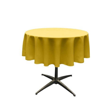 54" Round Poly Poplin Seamless Tablecloth Polyester Fabric - Round, Seamless, 54" Width (1 Piece)