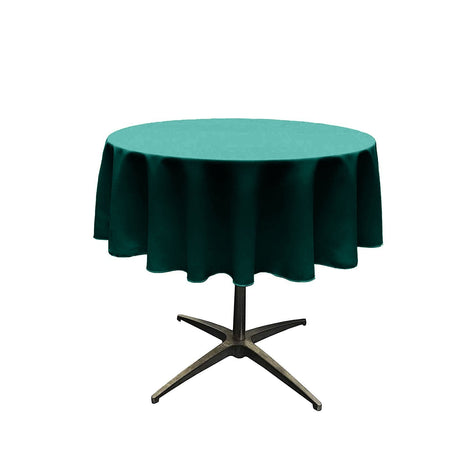 54" Round Poly Poplin Seamless Tablecloth Polyester Fabric - Round, Seamless, 54" Width (1 Piece)