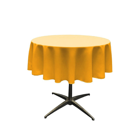 54" Round Poly Poplin Seamless Tablecloth Polyester Fabric - Round, Seamless, 54" Width (1 Piece)