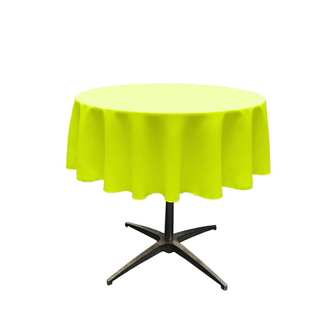 54" Round Poly Poplin Seamless Tablecloth Polyester Fabric - Round, Seamless, 54" Width (1 Piece)